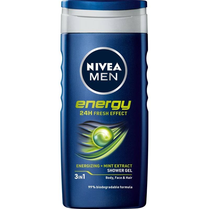 NIVEA MEN Żel pod prysznic 3in1 Energy 24h Fresh Effect 250 ml