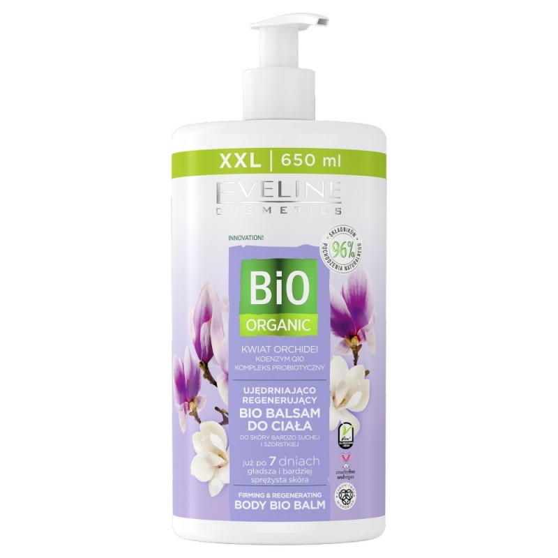 EVELINE Bio Organic Ujędrniająco-regenujący bio balsam do ciała - Kwiat Orchidei 650 ml