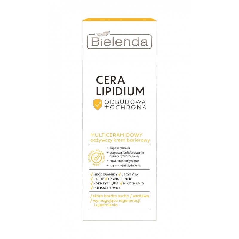 BIELENDA Cera Lipidium Odbudowa + Ochrona Multiceramidowy odżywczy krem barierowy 50 ml