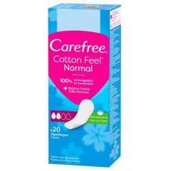 CAREFREE Cotton Feel Normal Aloe Wkładki higieniczne o zapachu aloesowym 1 op. - 20 szt.