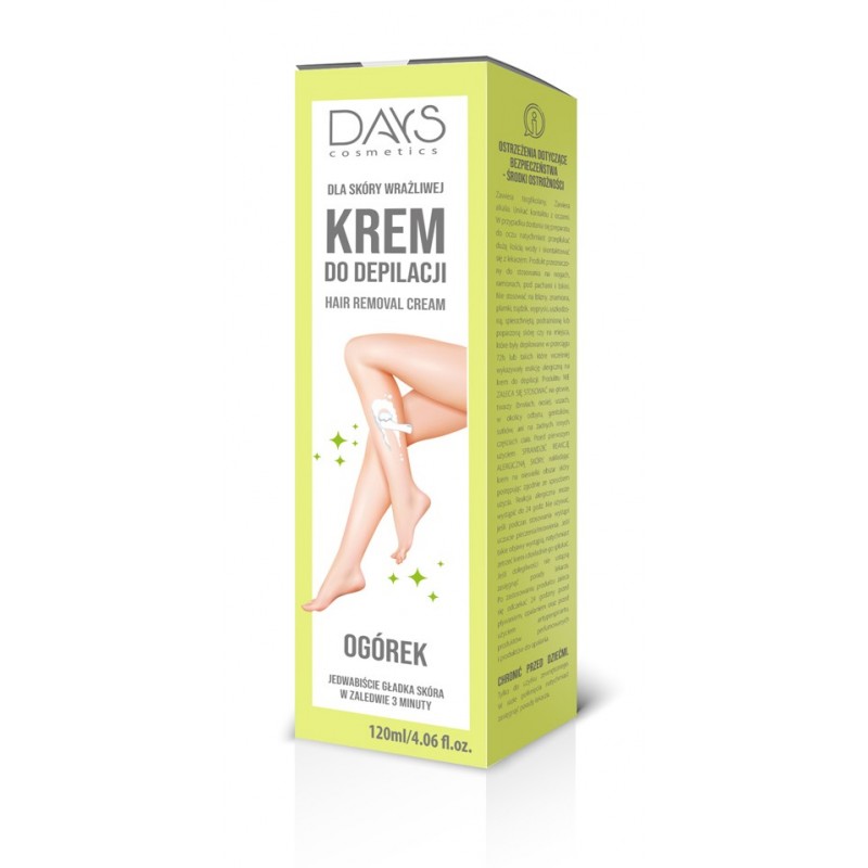 DAYS COSMETICS Hair Removal Krem do depilacji Ogórek 120 ml