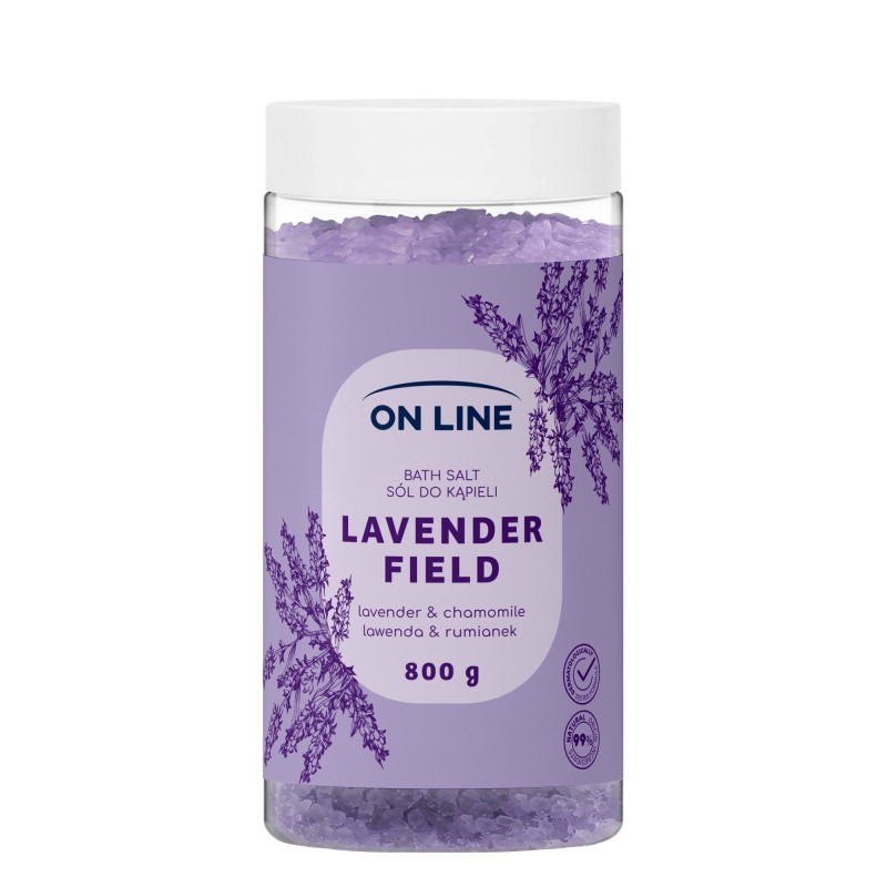 ON LINE Sól do kąpieli Lavender Field 800 g