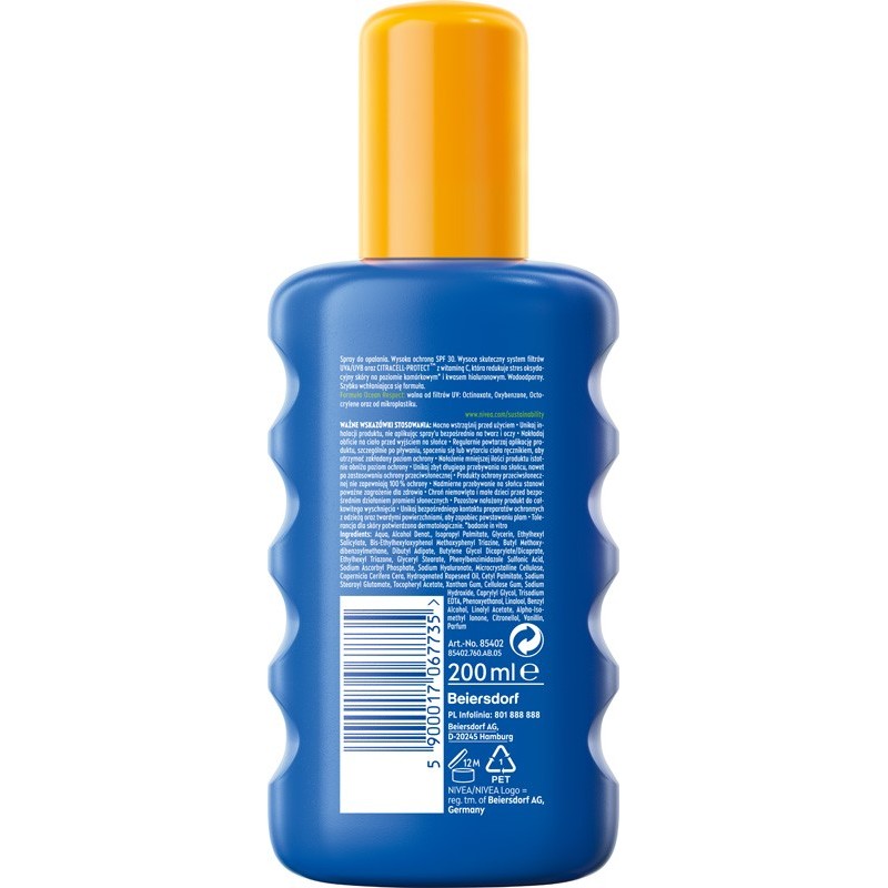 NIVEA SUN Balsam SPF 30 spray 200ml&