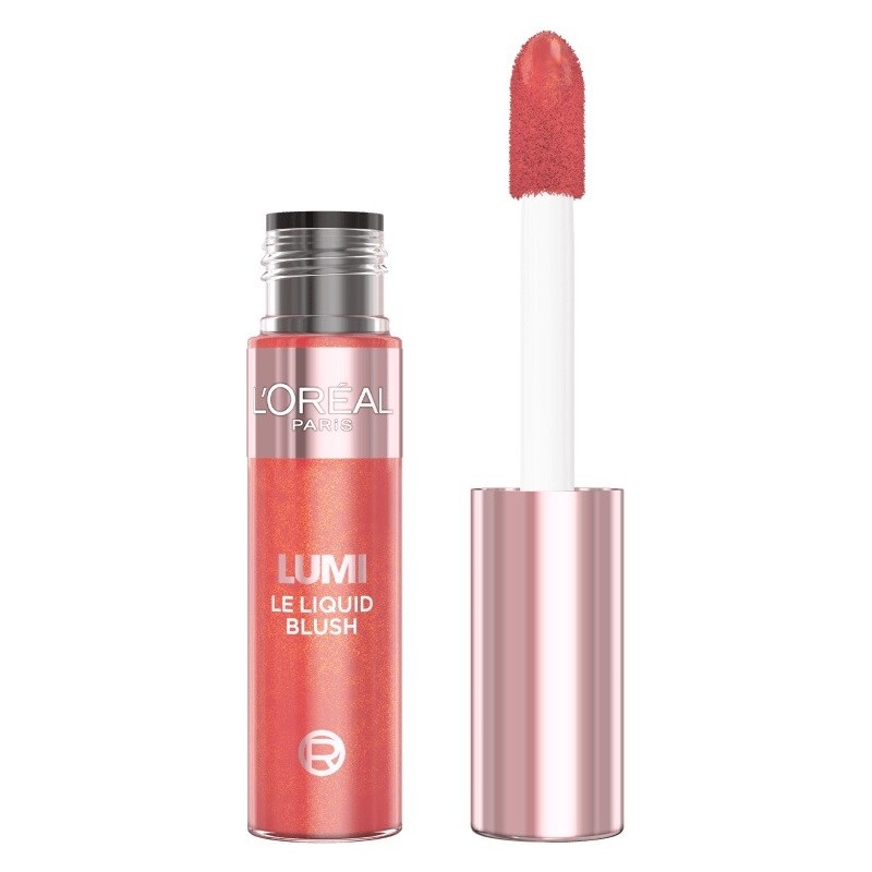 LOREAL Lumi Le Liquid Blush Róż do policzków w płynie 625 Glowy Gold Pink 10ml