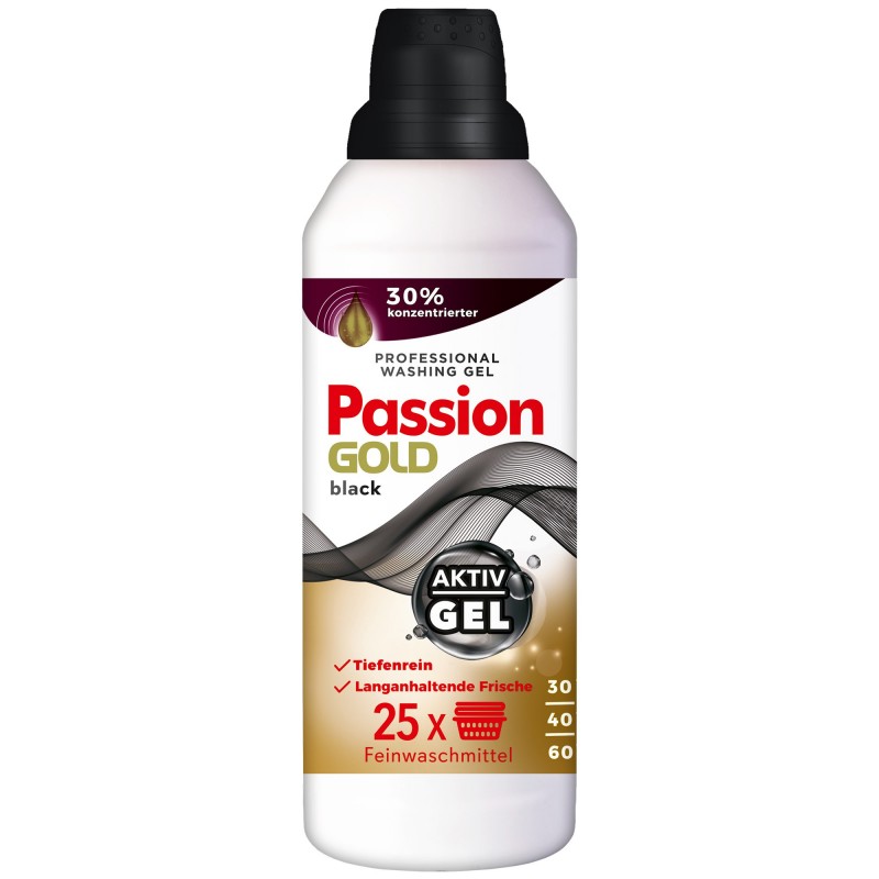 PASSION GOLD Żel do prania 1L Czarny