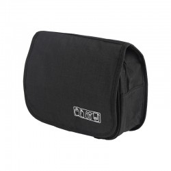 DONEGAL Kosmetyczka podróżna rozkładana - organizer z transparentną kieszonką i haczykiem (4817)