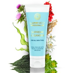 LUMINEO Professional Line Szczoteczka do twarzy Brush Pro turkusowa + Żel oczyszczajacy Lumineo do wszystkich typów cery 100 ml