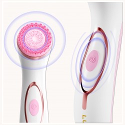 LUMINEO Professional Line Szczoteczka do twarzy Brush Pro różowa + Żel oczyszczajacy Lumineo do wszystkich typów cery 100 ml