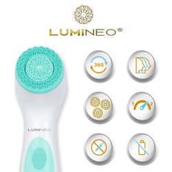 LUMINEO Professional Line Szczoteczka do twarzy Brush turkusowa + Żel oczyszczajacy Lumineo do wszystkich typów cery 100 ml