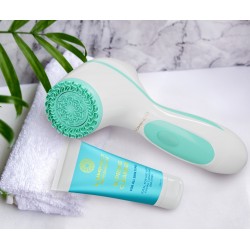 LUMINEO Professional Line Szczoteczka do twarzy Brush turkusowa + Żel oczyszczajacy Lumineo do wszystkich typów cery 100 ml