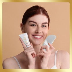 LUMINEO Professional Line Szczoteczka do twarzy Sonic Thermo Brush + Żel Lumineo do skóry delikatnej i wrażliwej