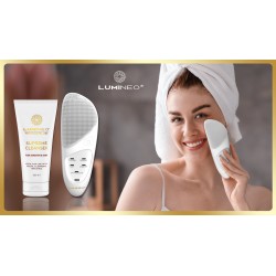 LUMINEO Professional Line Szczoteczka do twarzy Sonic Thermo Brush + Żel Lumineo do skóry delikatnej i wrażliwej
