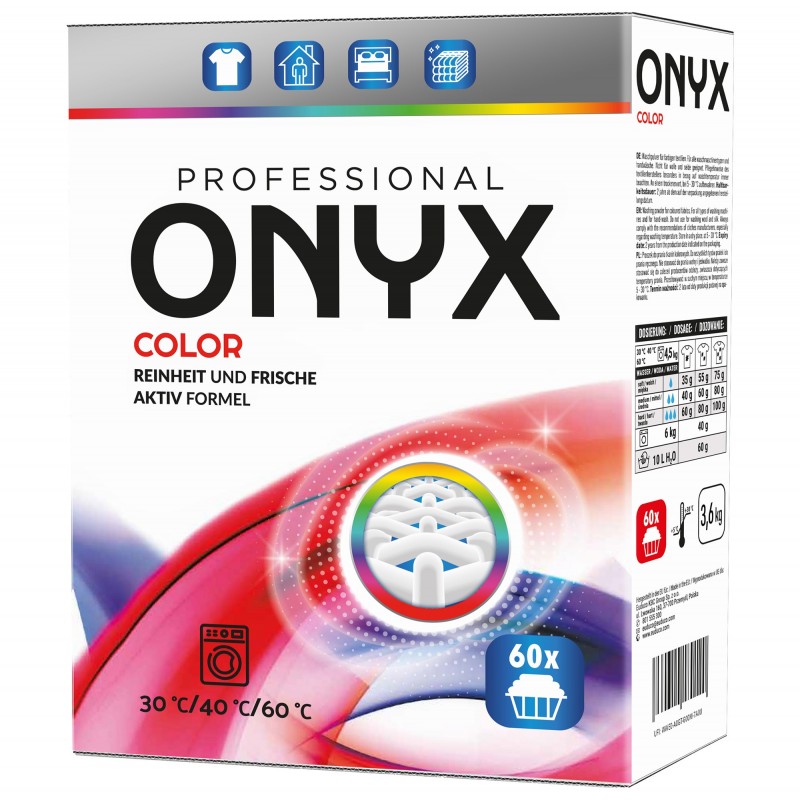ONYX PROFESSIONAL Proszek do prania (60 prań) - Color  3.6 kg