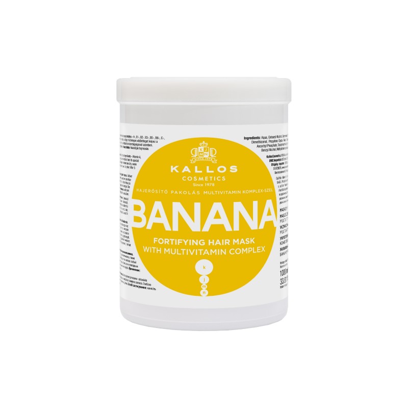 KALLOS Maska d/włosów 1000ml Banana z kom.Multiwi