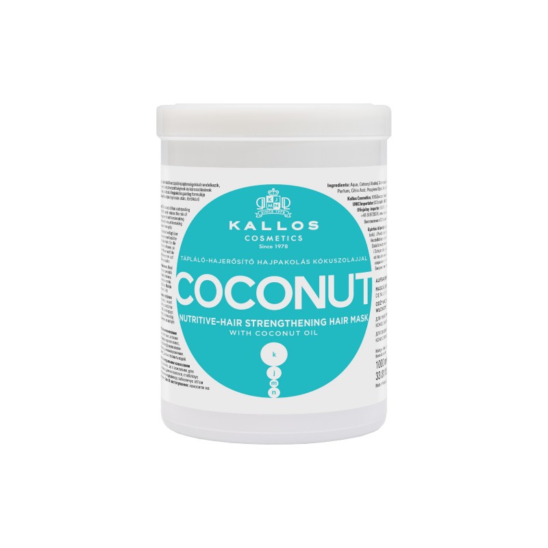 KALLOS Maska d/włosów 1000ml Coconut odżyw.-regen.