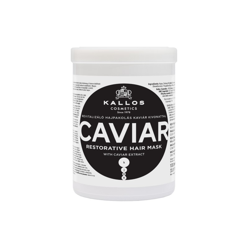 KALLOS Maska d/włosów 1000ml Caviar regen.