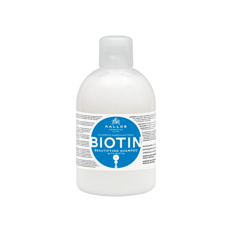 KALLOS Szampon d/włosów 1000ml Biotin upiększ.