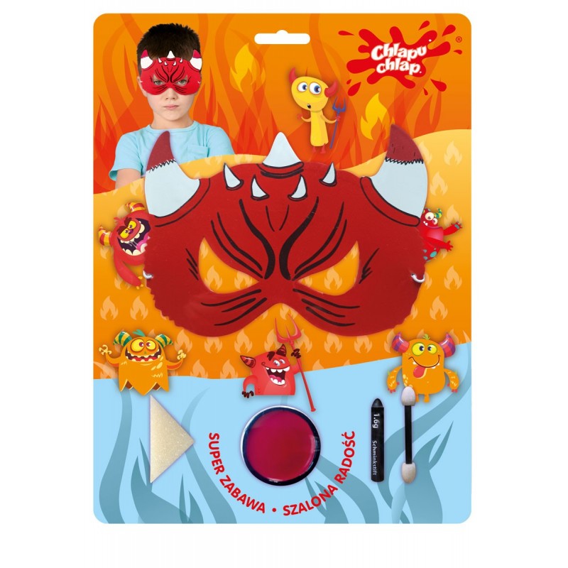 CHLAPU ZESTAW do kreatywnej zabawy MASKA DIABEŁ