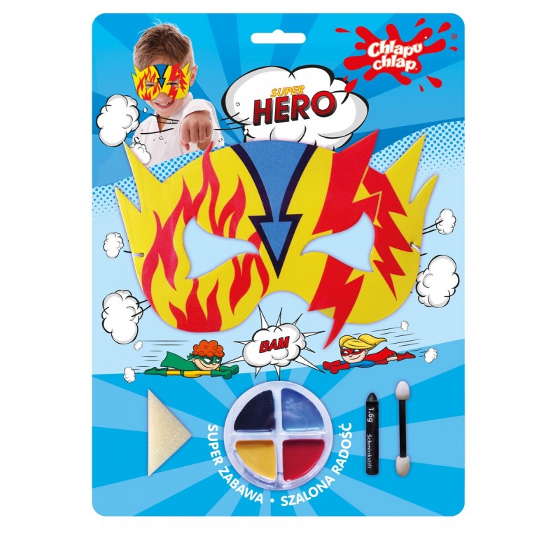 CHLAPU ZESTAW do kreatywnej zabawy MASKA BOHATER