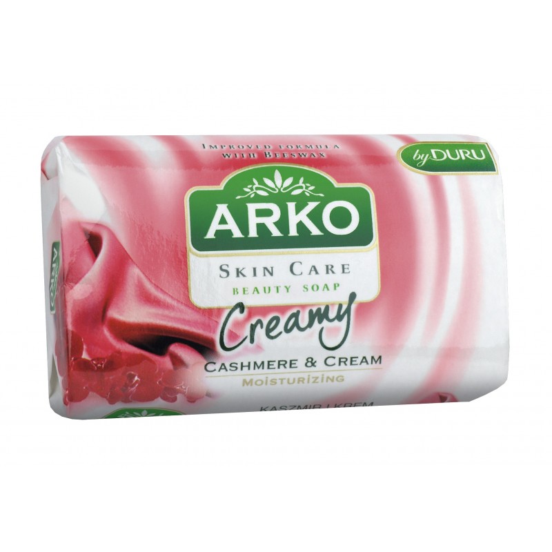 Arko Mydło w kostce nawilżające Creamy Cashmere & Cream 90g