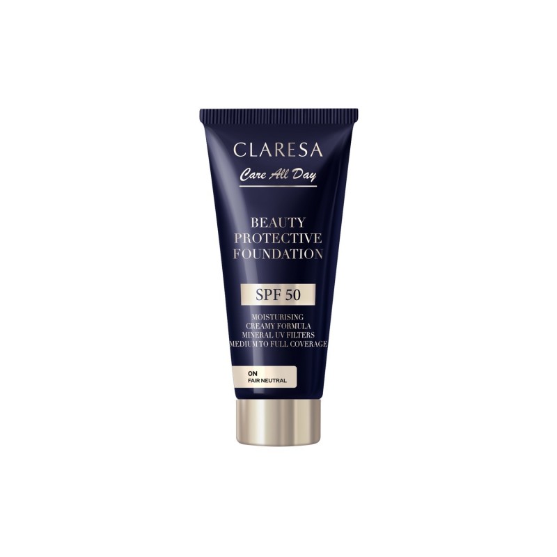 CLARESA Beauty Protective Foundation Nawilżający podkład z filtrem SPF 50 0N Fair Neutral 30 ml