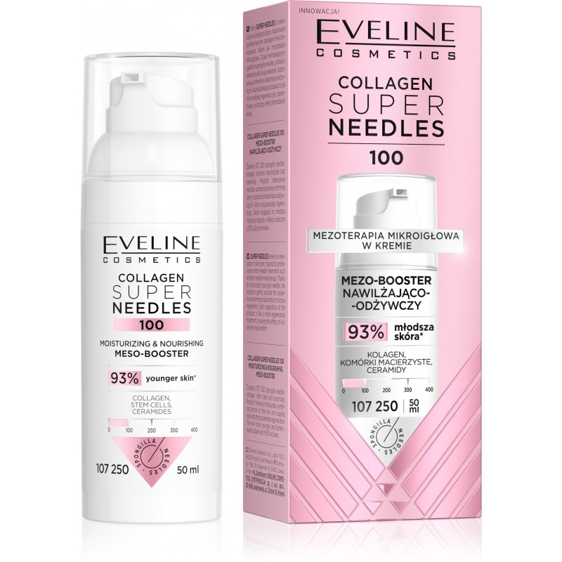 EVELINE Collagen Super Needles 100 Mezo-booster nawilżająco odżywczy 50 ml