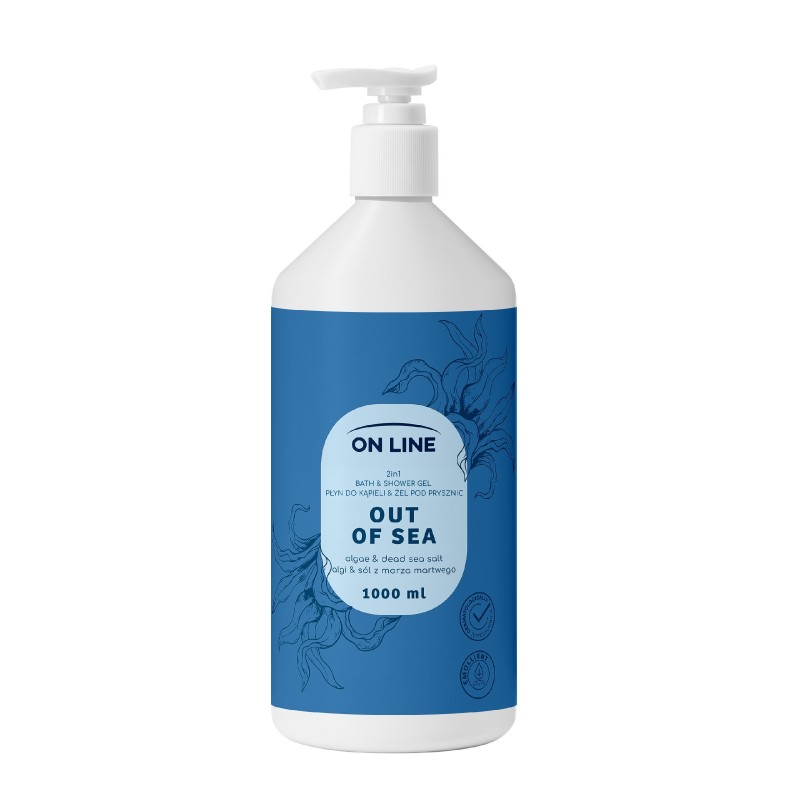 ON LINE Płyn do kąpieli i żel pod prysznic 2w1 Out of Sea 1000 ml