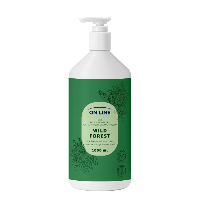 ON LINE Płyn do kąpieli i żel pod prysznic 2w1 Wild Forest 1000 ml