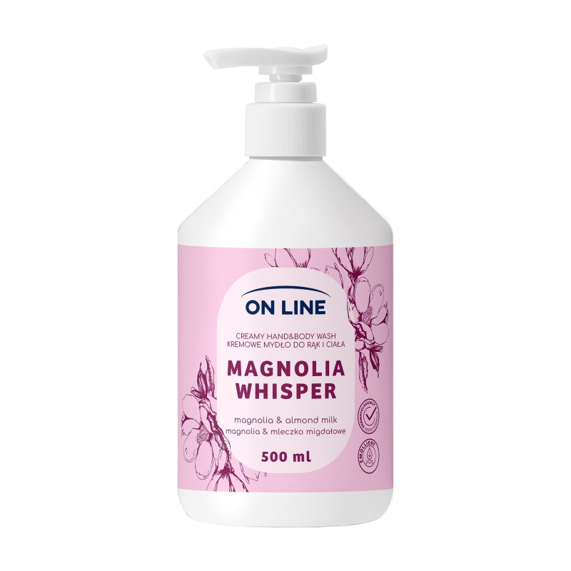 ON LINE Kremowe mydło do rąk i ciała Magnolia&Mleczko migdałowe 500 ml