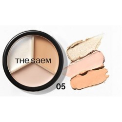 SAEM Cover Perfection Korektor do twarzy Triple Pot 05 Dark Up Beige