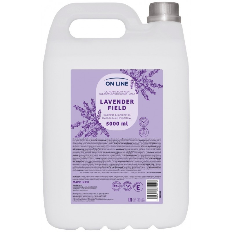 ON LINE Olejkowe mydło do rąk i ciała Lawenda&Olej migdałowy 5000 ml