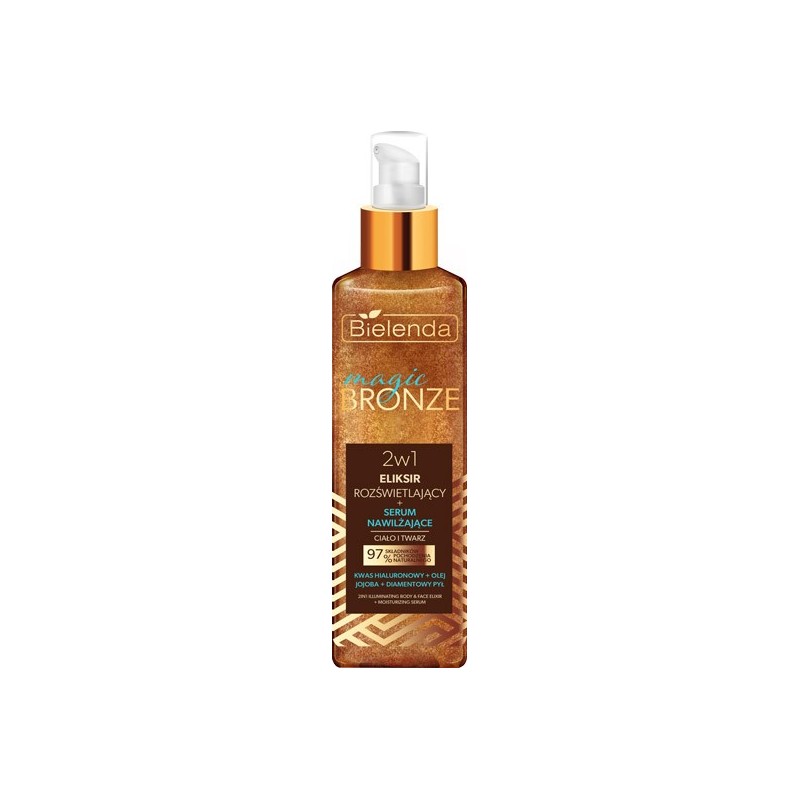BIELENDA Magic Bronze Eliksir rozświetlający + Serum nawilżające 2w1 do twarzy i ciała 150 ml
