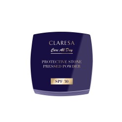 CLARESA Protective Stone Pressed Powder Puder prasowany utrwalający z filtrem SPF 30 Universal 10 g