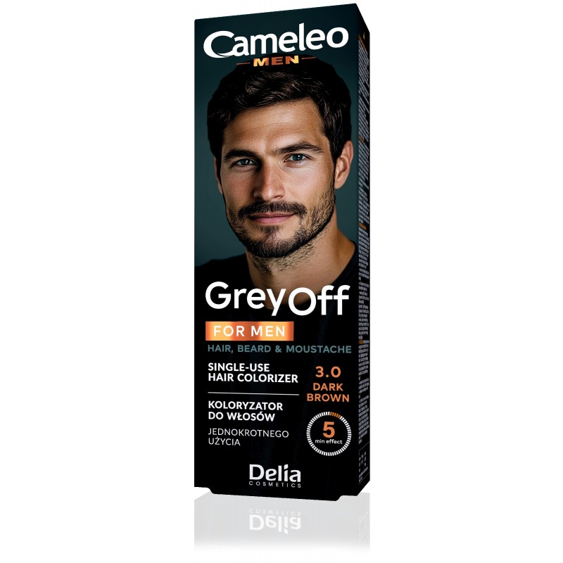 DELIA Cameleo Men Krem koloryzujący do włosów 3.0 Dark Brown 2x15ml