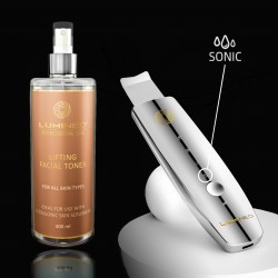 LUMINEO Professional Line Peeling kawitacyjny LED 5w1 + Zestaw liftingujący Lumineo (Tonik, 2 x Serum, Krem)