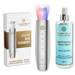 LUMINEO Professional Line Peeling kawitacyjny LED 5w1 + Tonik nawilżający do kawitacji Lumineo