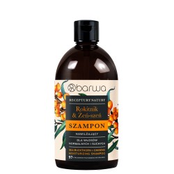 BARWA Receptury Natury Szampon nawilżający do włosów normalnych i suchych - Rokitnik & Żeń-Szeń