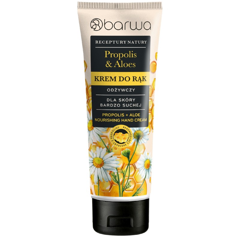 BARWA Receptury Natury Krem do rąk odżywczy - Propolis & Aloes 100 ml
