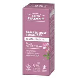 GREEN PHARMACY Róża Damasceńska + Ceramidy Rewitalizujący Krem na noc 50 ml