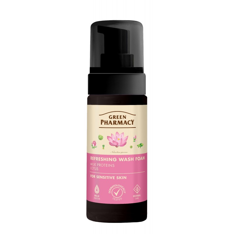 GREEN PHARMACY Pianka odświeżająca do mycia skóry wrażliwej 150 ml