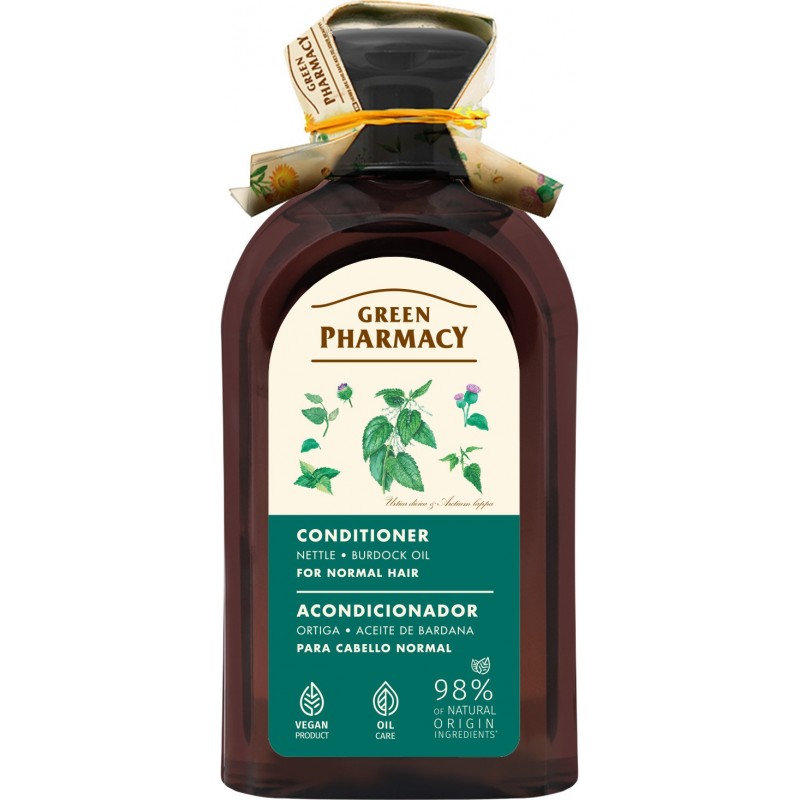 GREEN PHARMACY Odżywka do włosów normalnych Pokrzywa i Olej łopianowy 300 ml