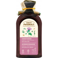 GREEN PHARMACY Odżywka przeciw wypadaniu włosów Łopian i Białka pszenicy 300 ml