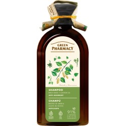 GREEN PHARMACY Szampon przeciwłupieżowy Pąki brzozy i Olej rycynowy 350 ml