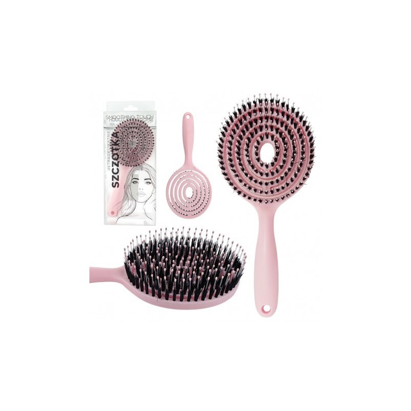 ECARLA Szczotka SCZ09 do włosów róż