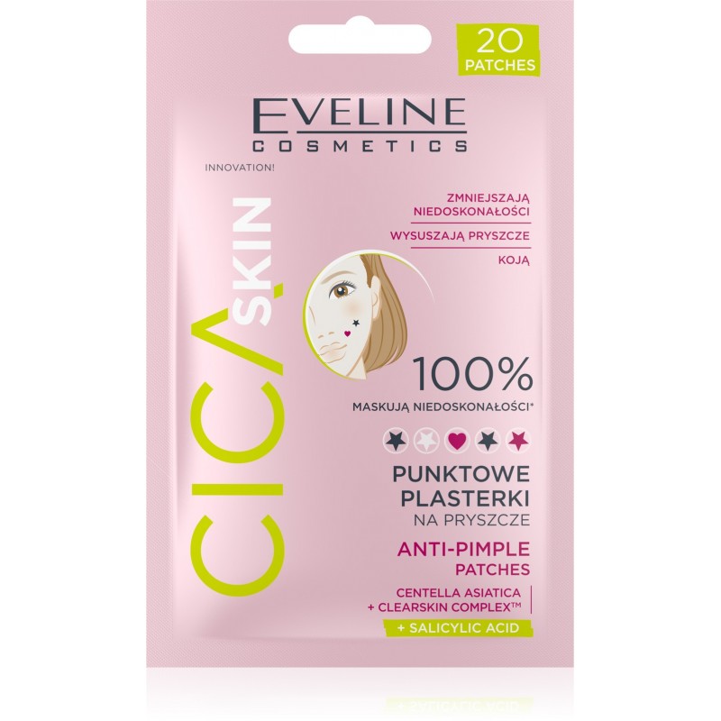 EVELINE CICA SKIN Plasterki punkt.na pryszcze 20sz
