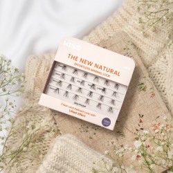 KISS Sztuczne Rzęsy kępki The New Natural - Neo Trio Lashes + klej 1g