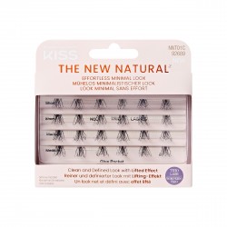 KISS Sztuczne Rzęsy kępki The New Natural - Neo Trio Lashes + klej 1g