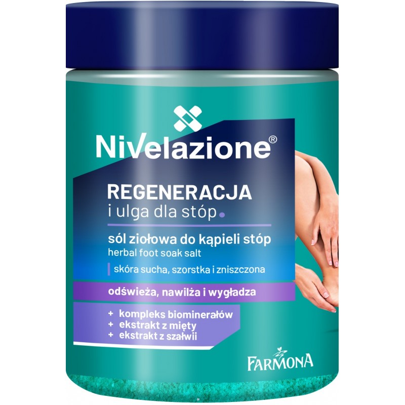 FARMONA Nivelazione Sól ziołowa do kąpieli stóp - regeneracja i ulga dla stóp 350 g