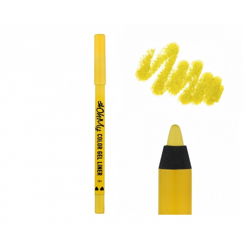 LAMEL OhMy Żelowa kredka do oczu Color Gel Liner nr 404 - Żółta 1,4g - termin 31.03.2026