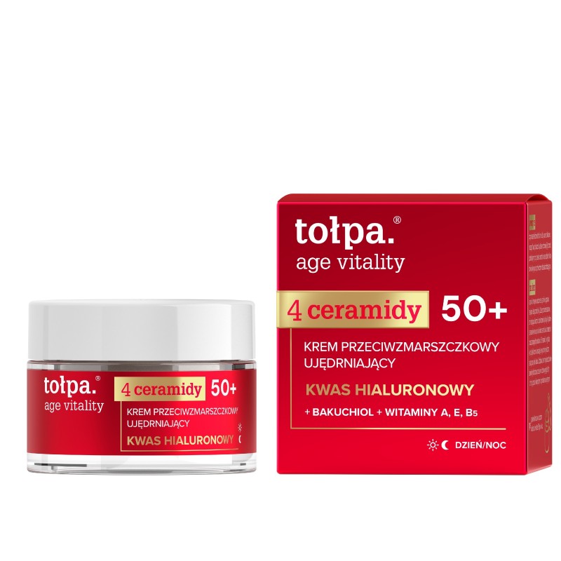 TOŁPA Age Vitality Krem przeciwzmarszczkowy ujędrniający 50+ 50 ml
